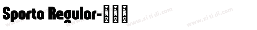 Sporta Regular字体转换